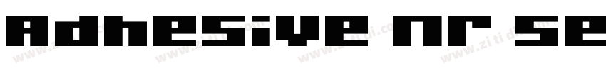 Adhesive Nr Seven R字体转换